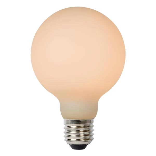 Lucide G80 - Glühfadenlampe - Ø 8 cm - LED 3 StepDim - E27 - 1x8W 2700K - Opal - detail 1